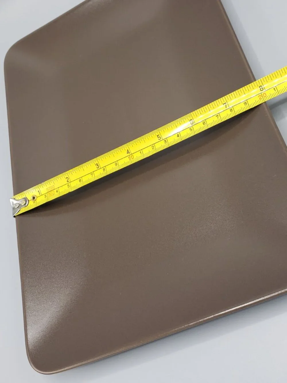 Set of 2 IKEA Dinera 18691 Matte Brown Rectangular Dinner Plate Tray 11-3/4